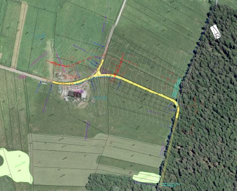 Feldweg „Oberer Haldenweg" in Rötenberg