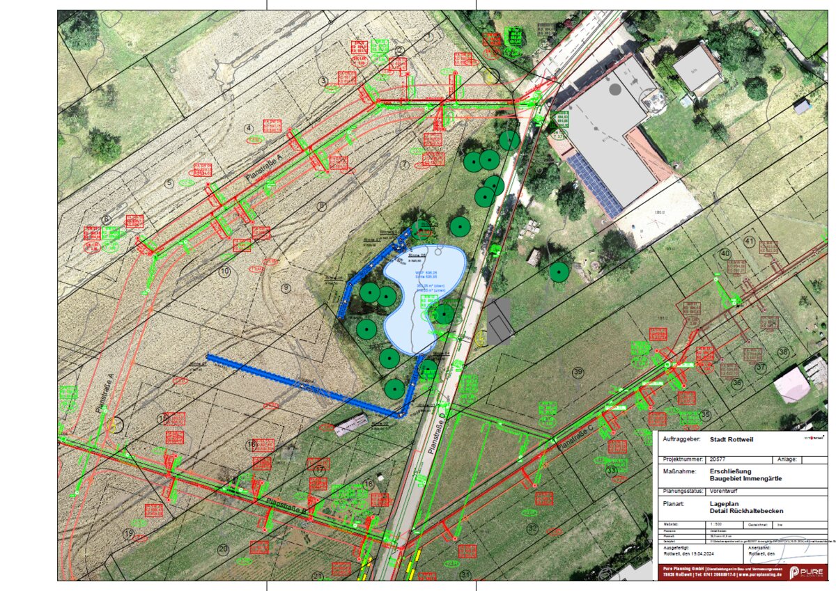 Regenrückhaltung BG Immengärtle Rottweil